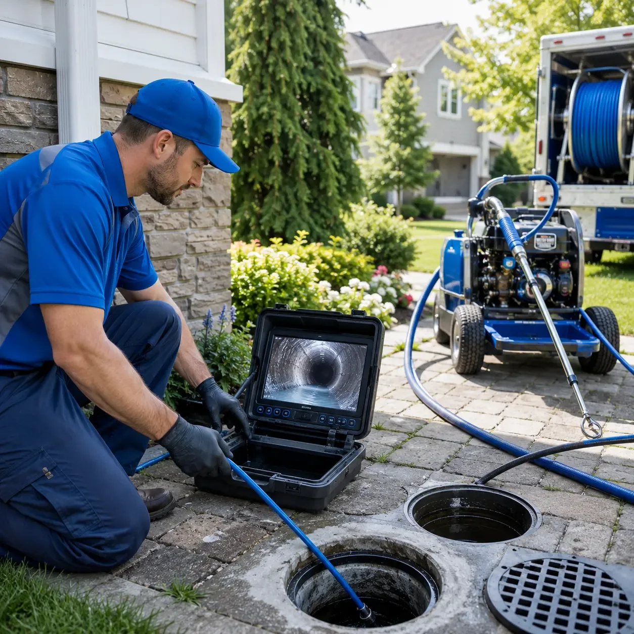 Outdoor drain cleaning professionals serving Hickory Flat, MS