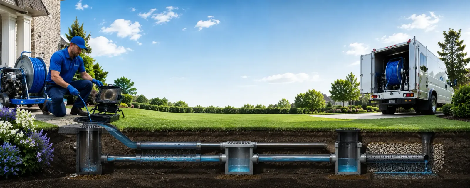 Outdoor drain cleaning information for Hickory Flat, MS